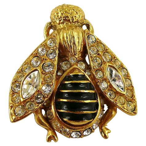 dior vintage bee brooch|Christian Dior Jewelled Iconic Bee Brooch .